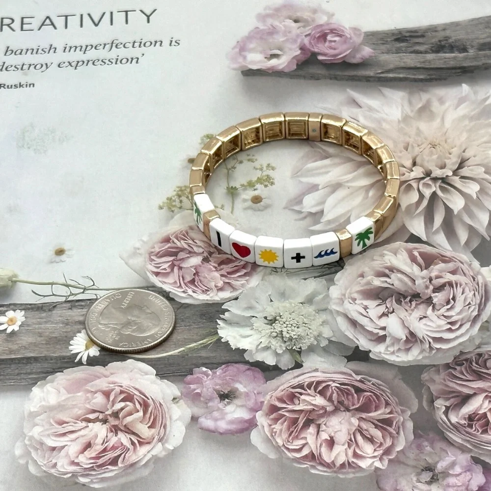 Roxanne Assoulin Good Vibes Tile Bracelet - Picture 1 of 2